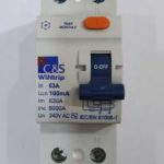 C and S RCCB 63A 2 Pole